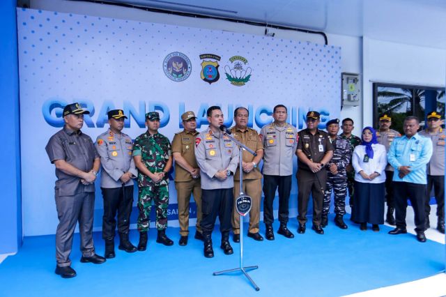 FORKOPIMDA ASAHAN SAMBUT KUNJUNGAN KERJA KAPOLDA SUMUT DALAM RANGKA LAUNCHING OPERASIONAL SPPG POLRES ASAHAN